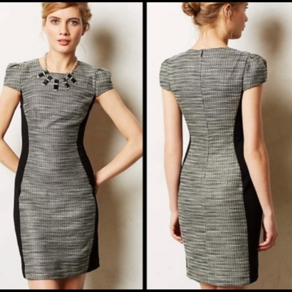 Anthropologie Moulinette Soeurs tweed dress